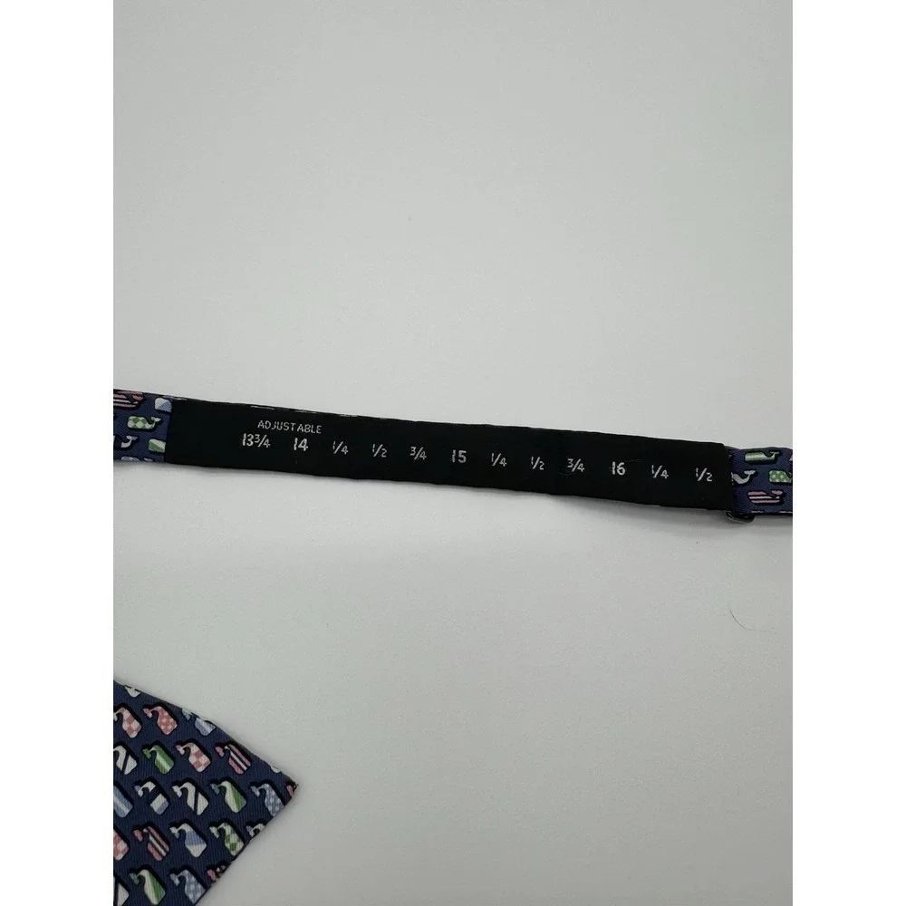 Vineyard Vines Kentucky Derby Bow Tie Blue Silk Hand Tied Adjustable USA